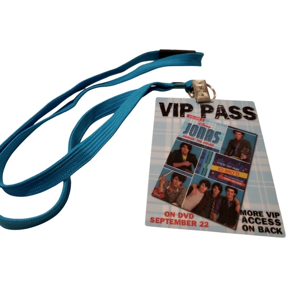 Disney Jonas Brothers VIP Pass‎ Lanyard Promo See It First Get Jobrod Com